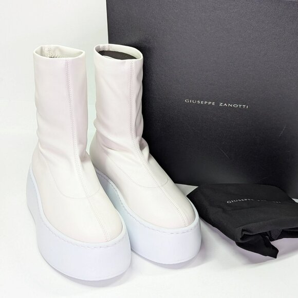 Giuseppe Zanotti Alma Women's Leather Platform Sneakers Size 39 (MSRP $695) - Picture 2 of 12